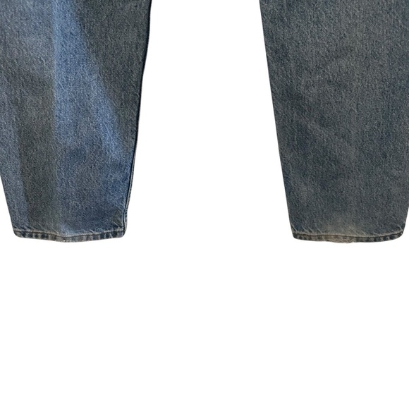 VTG 90s Levis 550 Relaxed Fit Jeans Men 34x32* (Fit 32x30) Blue Denim Orange Tab - Picture 6 of 7
